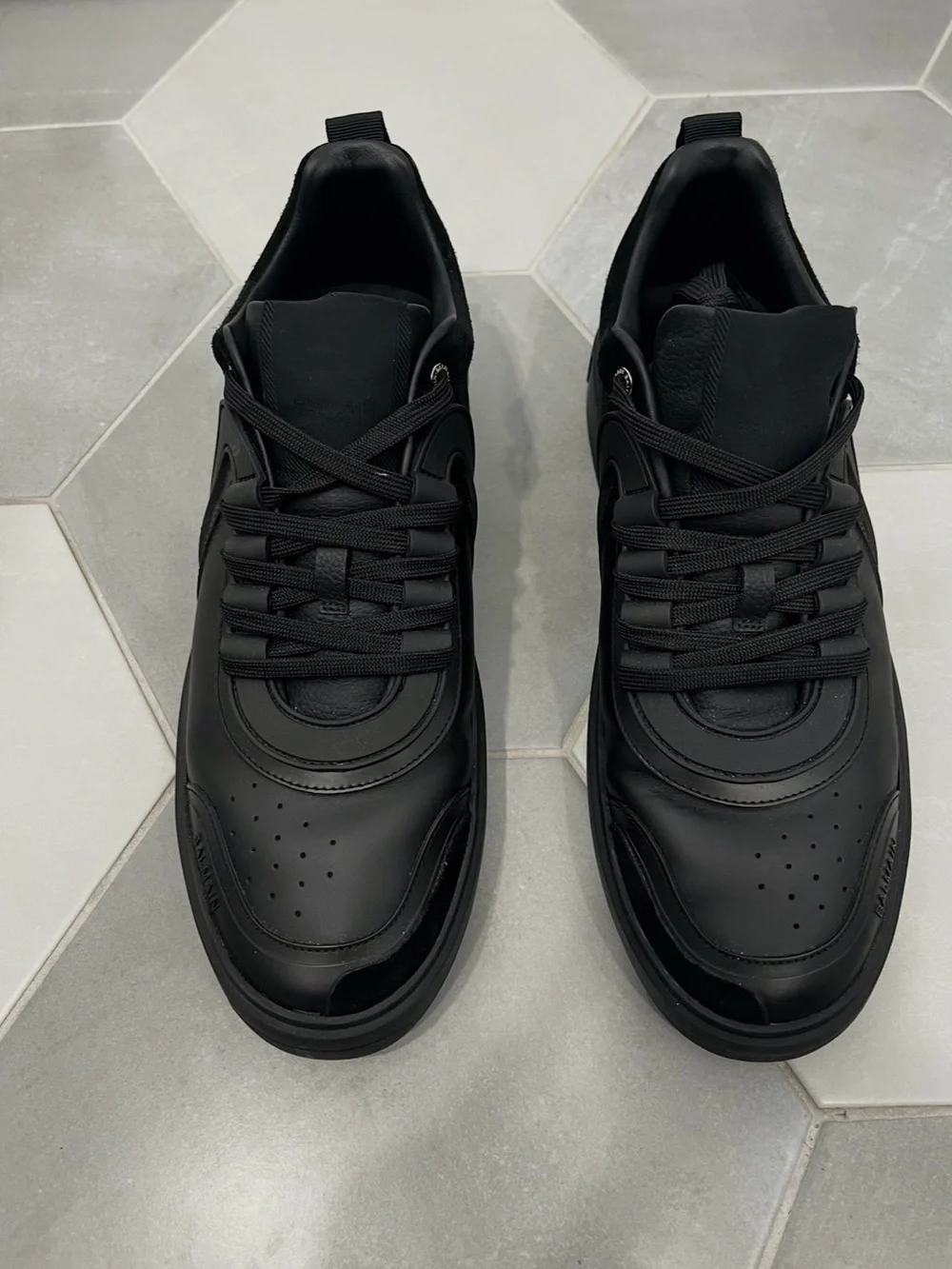 - BALMAIN BLACK B-SKATE LOW SNEAKERS - Picture 4 of 5